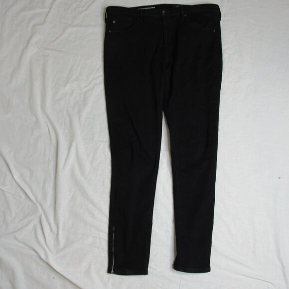 AG Adriano Goldschmied Black The Zip Up Legging Skinny Ankle Zip 28" Women's 30 - Picture 9 of 12